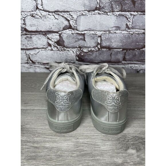 Sam Edelman Ethyl Silver Leather Casual Lace Up Sneakers Women Sz 4M US/36EU - Picture 5 of 16